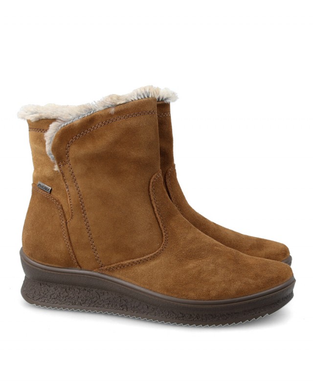 Wedge ankle boots with fur lining Imac 656529