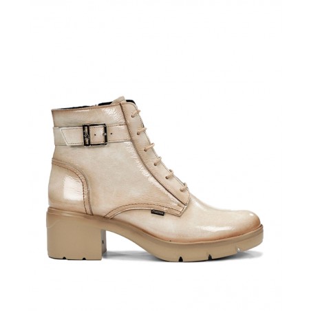 Fluchos F2107 military ankle boots with heel