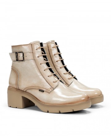 Fluchos F2107 military ankle boots with heel