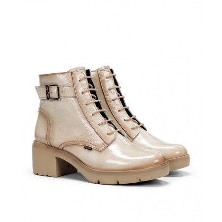 Fluchos F2107 military ankle boots with heel