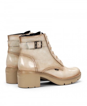 Fluchos F2107 military ankle boots with heel