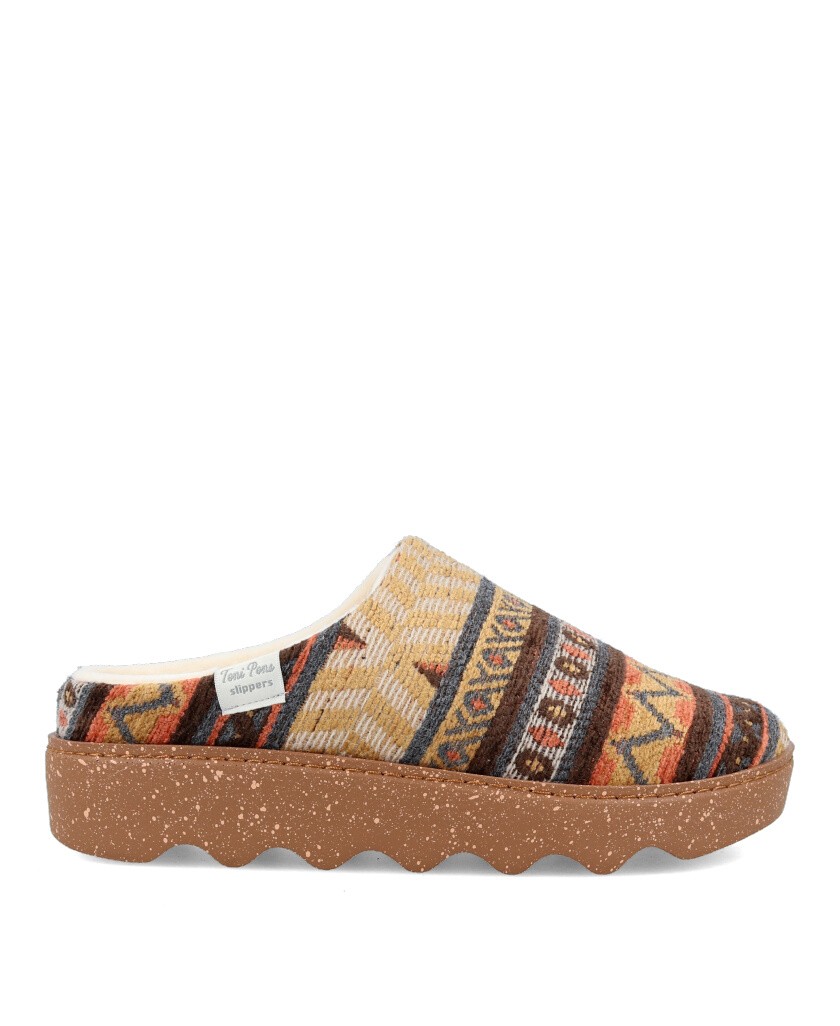 Zapatillas de casa con motivos étnicos Toni Pons Joyce Ya