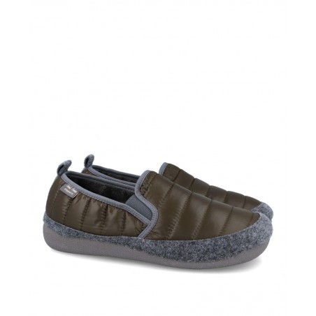 Toni Pons Ned-Tk closed slippers in green and grey