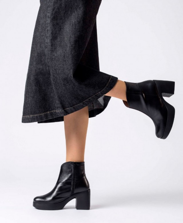 Botines de tacón bloque Wonders Paros H-4963