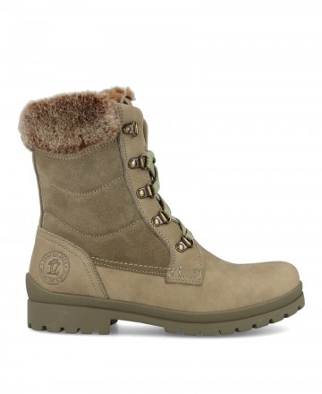 Panama Jack Tuscani B35 military boots with fur lining