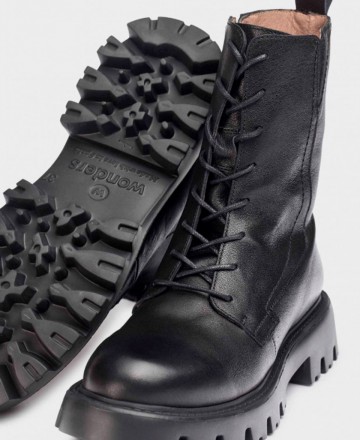 Wonders Camila military ankle boots