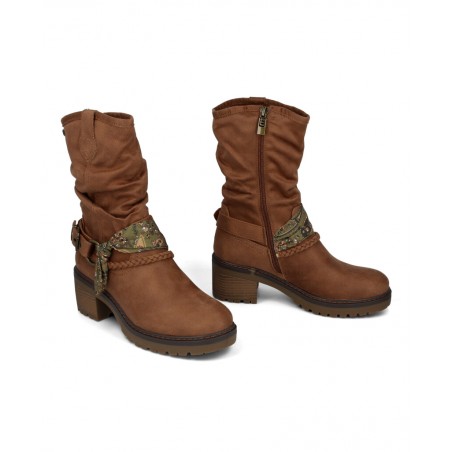 Botas de mujer con cremallera lateral Mustang Doris