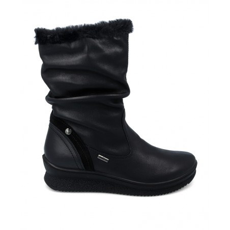 Leather boots with light wedge Imac 656538