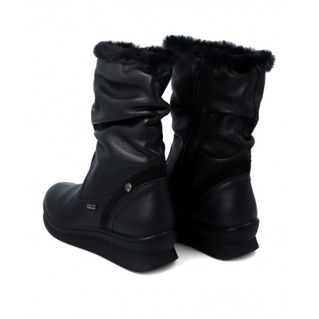 Leather boots with light wedge Imac 656538