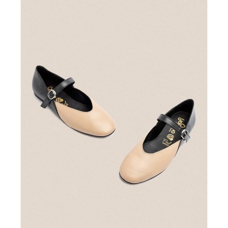 Flat ballerina with buckle Yokono ARI-001