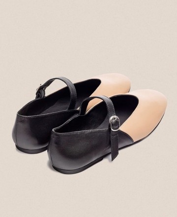 Flat ballerina with buckle Yokono ARI-001