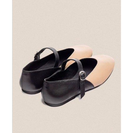 Flat ballerina with buckle Yokono ARI-001