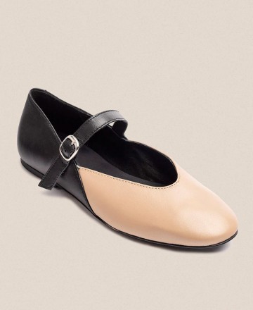 Flat ballerina with buckle Yokono ARI-001