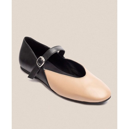 Flat ballerina with buckle Yokono ARI-001