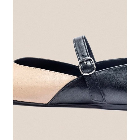 Flat ballerina with buckle Yokono ARI-001