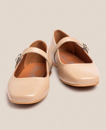 Yokono LENNA-001 Buckle Flat Shoes