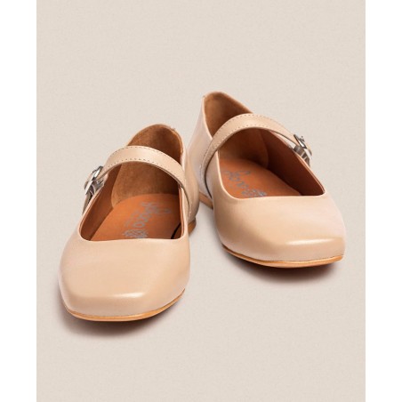 Yokono LENNA-001 Buckle Flat Shoes