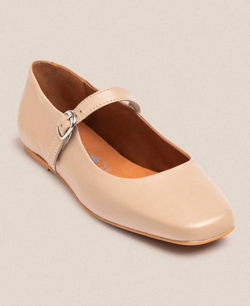 Yokono LENNA-001 Buckle Flat Shoes