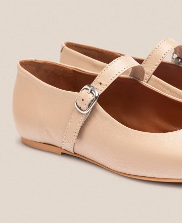 Yokono LENNA-001 Buckle Flat Shoes