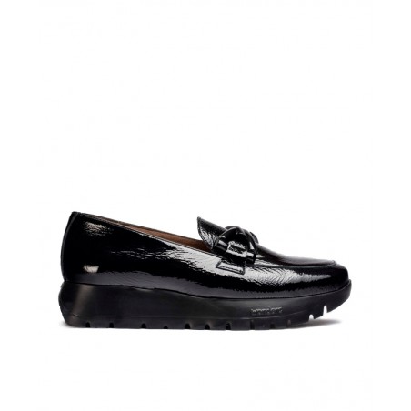 Wonders Rose Buckle Loafers