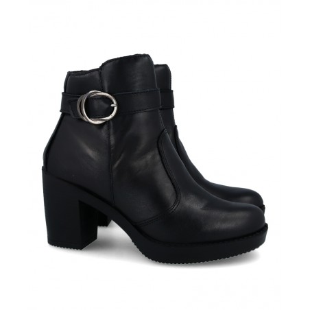 Medium heel ankle boots with side buckle Imac 655150