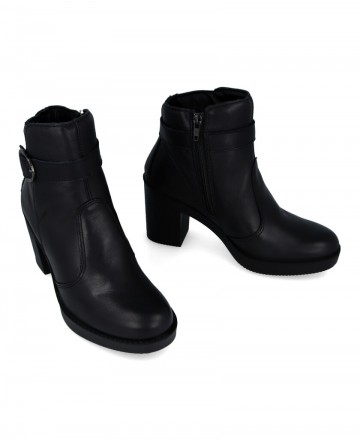 Medium heel ankle boots with side buckle Imac 655150