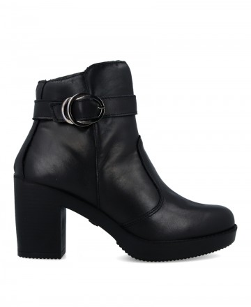 Medium heel ankle boots with side buckle Imac 655150