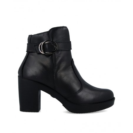 Medium heel ankle boots with side buckle Imac 655150