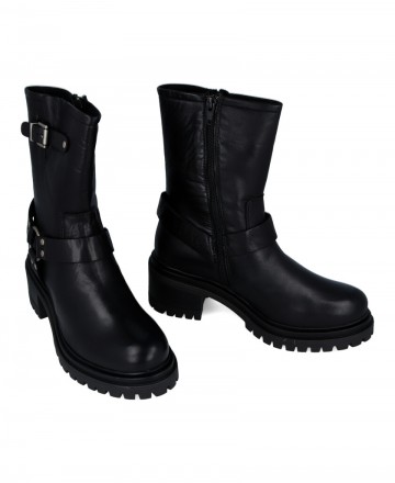 Botas moteras de piel Catchalot B-3303