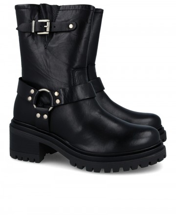 Botas moteras de piel Catchalot B-3303