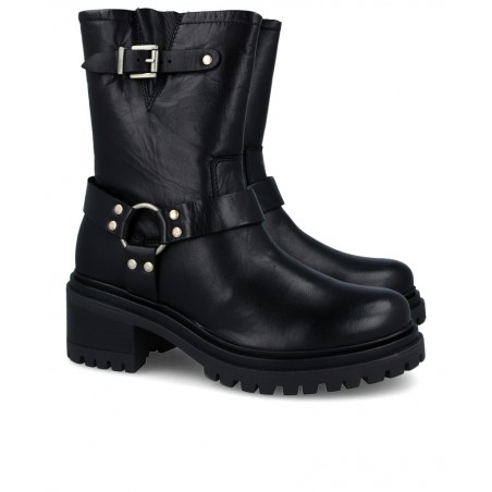 Botas moteras de piel Catchalot B-3303