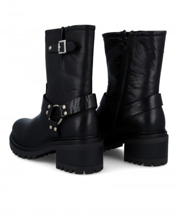 Botas moteras de piel Catchalot B-3303