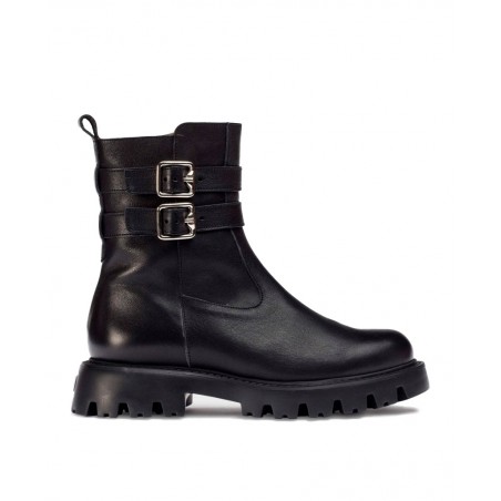 Wonders Pura buckled biker boots