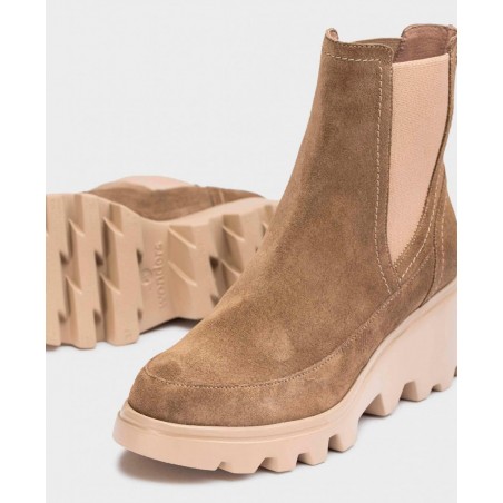 Wonders Munich stretch platform ankle boots