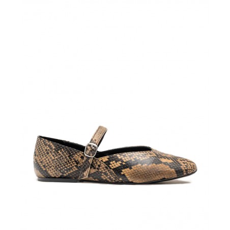 Yokono Ari 001 Snake Print Ballerinas