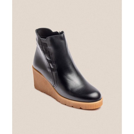 Yokono Madona 006 wedge ankle boots with side zip