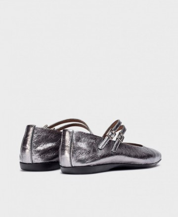 Wonders Eider double buckle ballerina flats