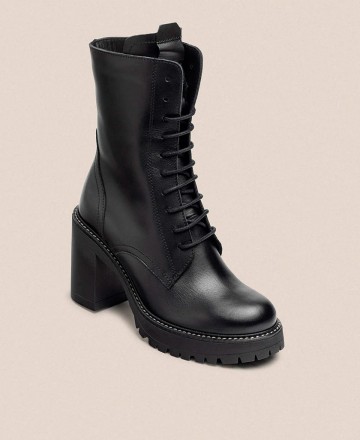 Military boots with heel Yokono Tuna-006