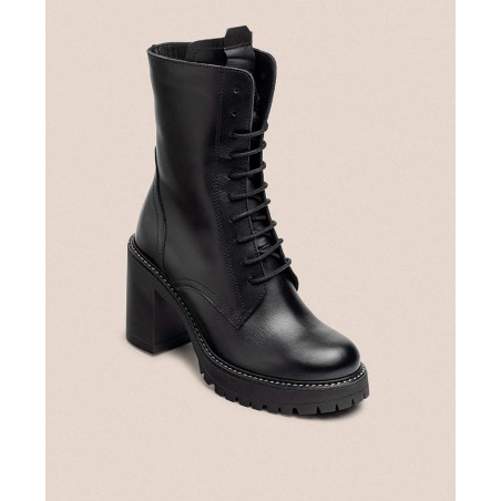 Military boots with heel Yokono Tuna-006