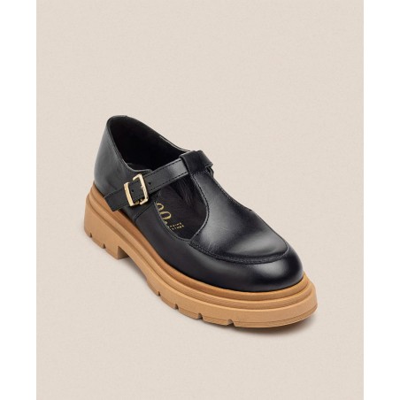 Yokono Cham 003 Buckle Flat Loafers