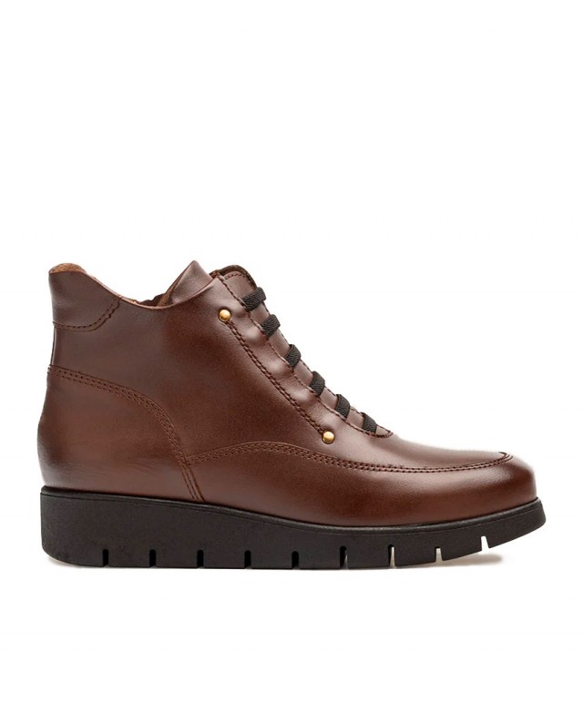 Yokono Manila 003 Elastic Lace-Up Ankle Boots