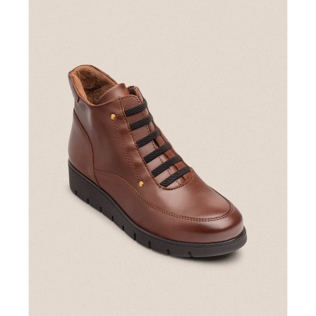 Yokono Manila 003 Elastic Lace-Up Ankle Boots