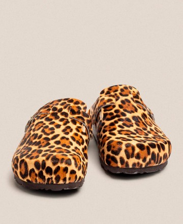 Yokono Zueco 599 Adjustable Buckle Leopard Shoes