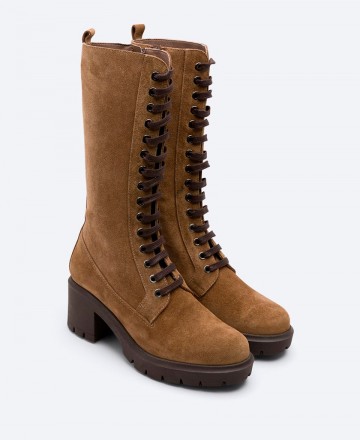 Patricia Miller Omaña 6428 Lace-Up Suede Leather Boots