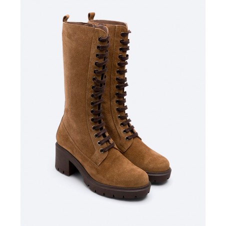 Patricia Miller Omaña 6428 Lace-Up Suede Leather Boots