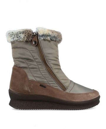 Women's furry ankle boots with zipper Imac 656559