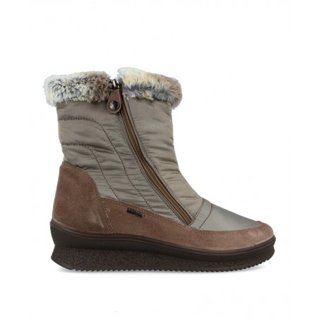 Women's furry ankle boots with zipper Imac 656559