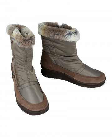 Women's furry ankle boots with zipper Imac 656559