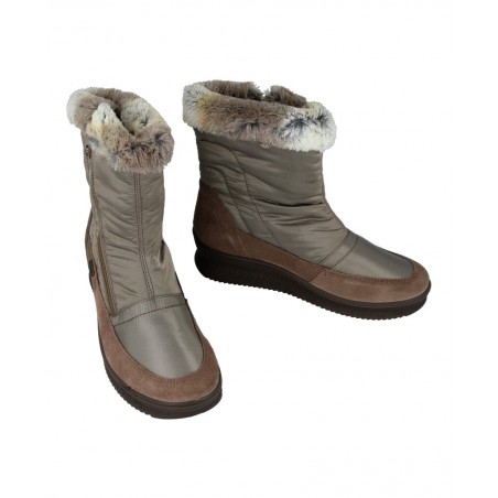 Women's furry ankle boots with zipper Imac 656559