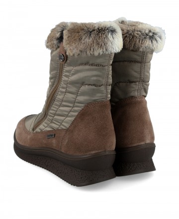 Women's furry ankle boots with zipper Imac 656559